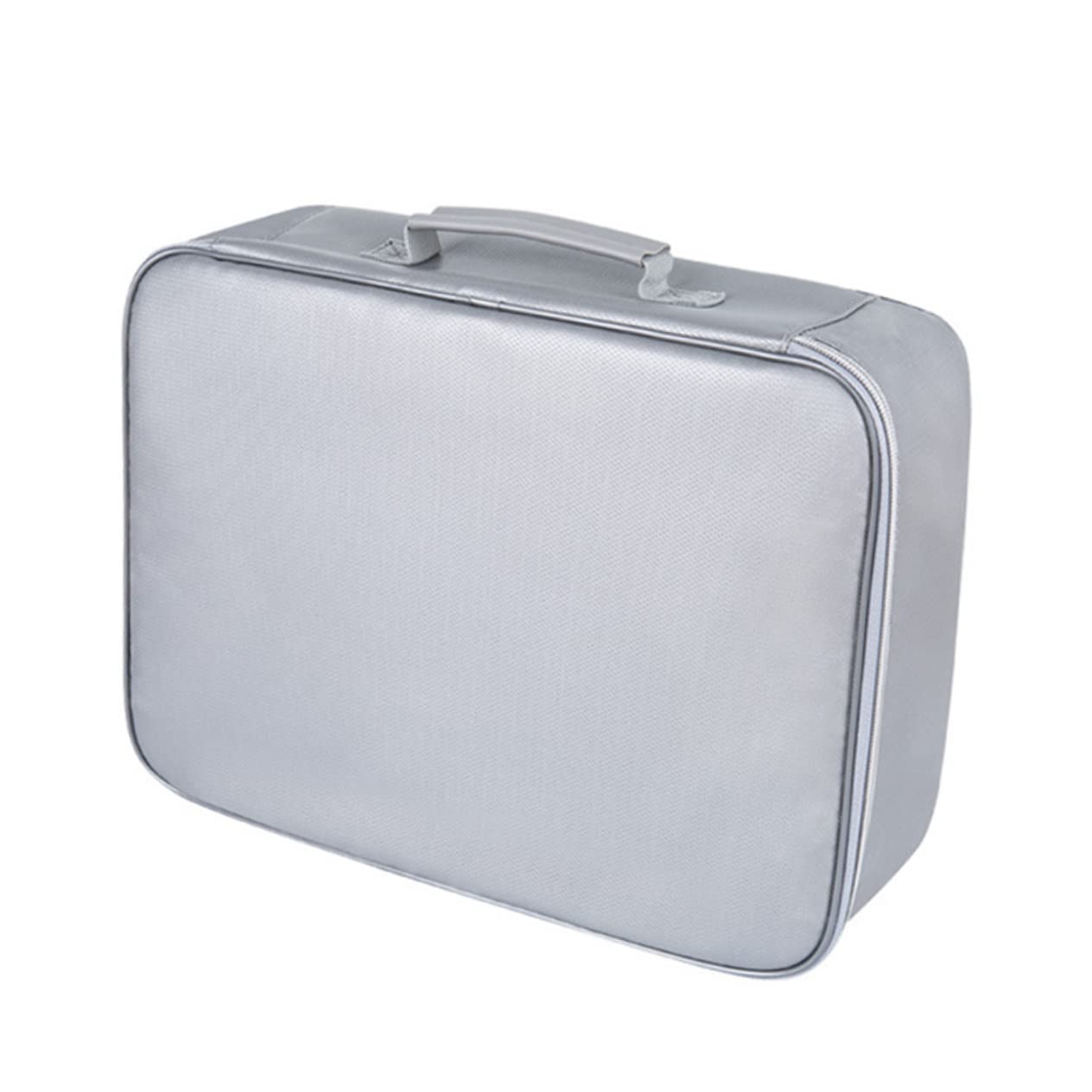 Borsa Porta Documenti Ignifuga di Silicone e Fibra di Vetro Grande Capacità e Cerniera Liscia per Ufficio e Viaggio