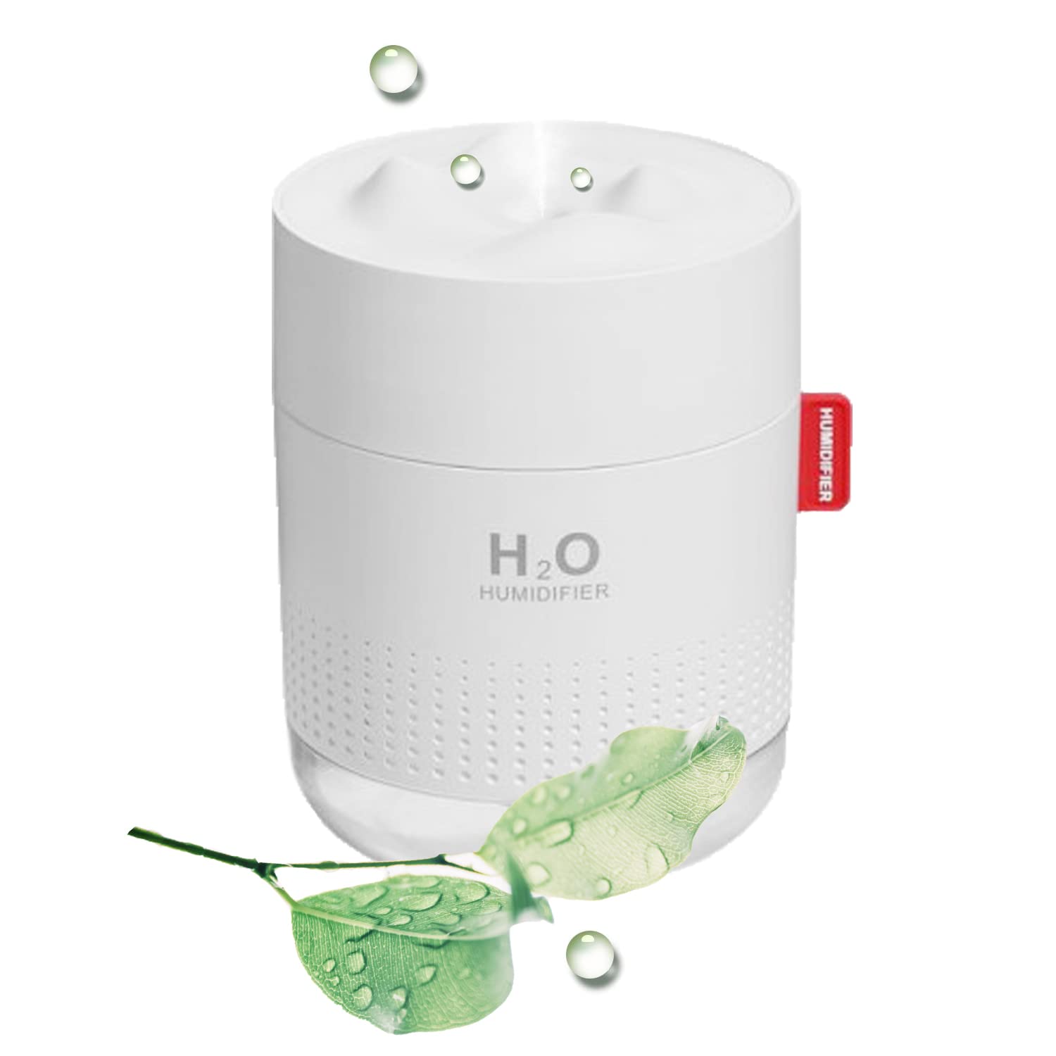 Portable Humidifier for Home, 500ML for Plants with Two Mist Modes and Night Light, Auto-Off, for Bedroom/Baby/Plants