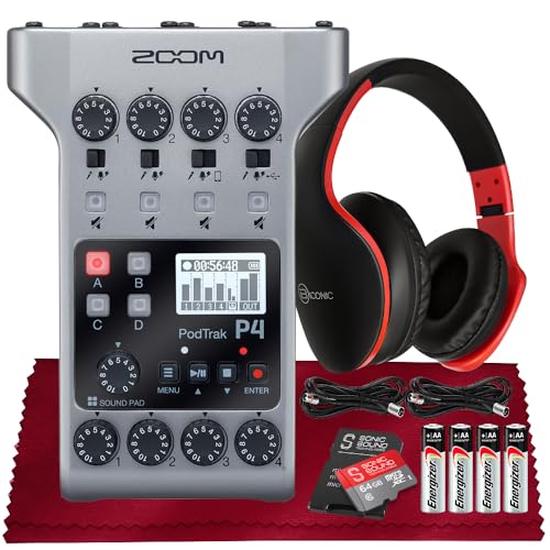 Amazon | Zoom PodTrak P4ポータブルマルチトラックポッドキャスト
