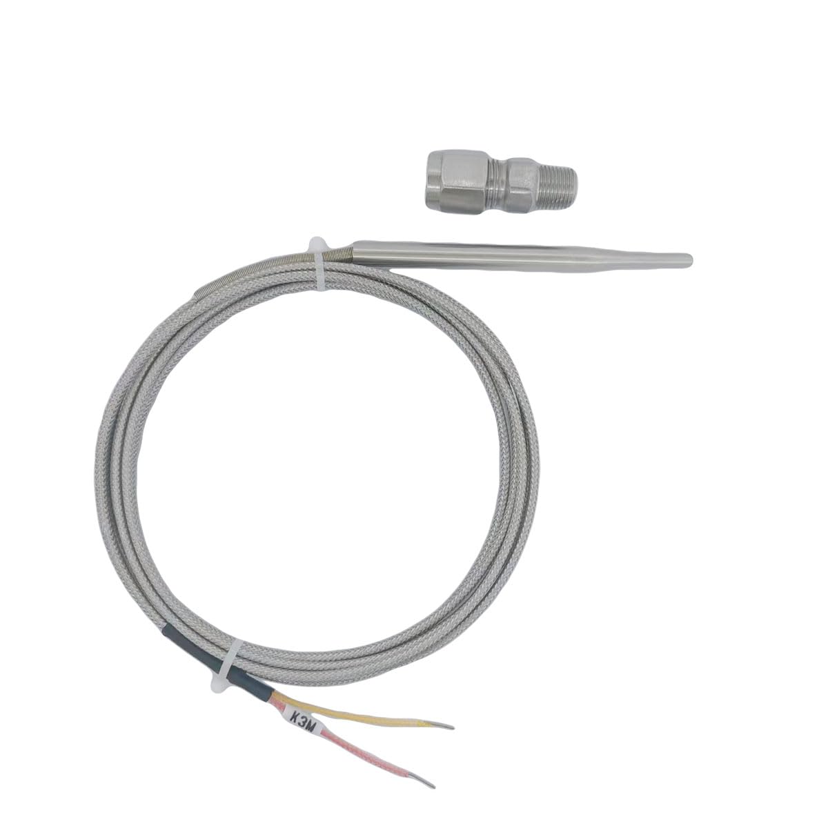 Taped Stainless Steel Probe EGT High Temperature Sensors Sender for Car Exhaust Gas Temperature Measurement in Limited Space Environment