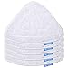 5 Recambios de Mopas Lavables Compatible para Aspiradora Vileda Steam Power Pad, Color Blanco, Pack Familiar de KEEPOW