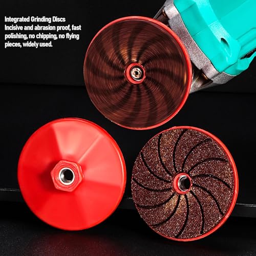 Grinding Wheel 50 100 200 Grits Multifunctional Integrated Double Fixed Embedded Design M10 Screw Interface Wheel Sanding Discs