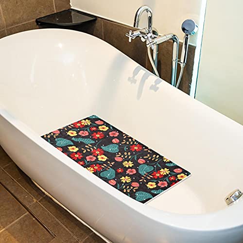 Tapis de bain antidérapant lavable en machine avec trous de drainage