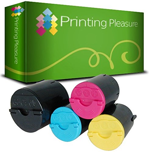 4 Compatibles Cartuchos de tóner para Samsung CLX-3160 CLX-3160N CLX-3160FN CLX-2161K CLX-2160 CLX-2160N CLX-2160X CLX-2160K CLP-300 CLP-300N - Negro/Cian/Magenta/Amarillo Alta Capacidad