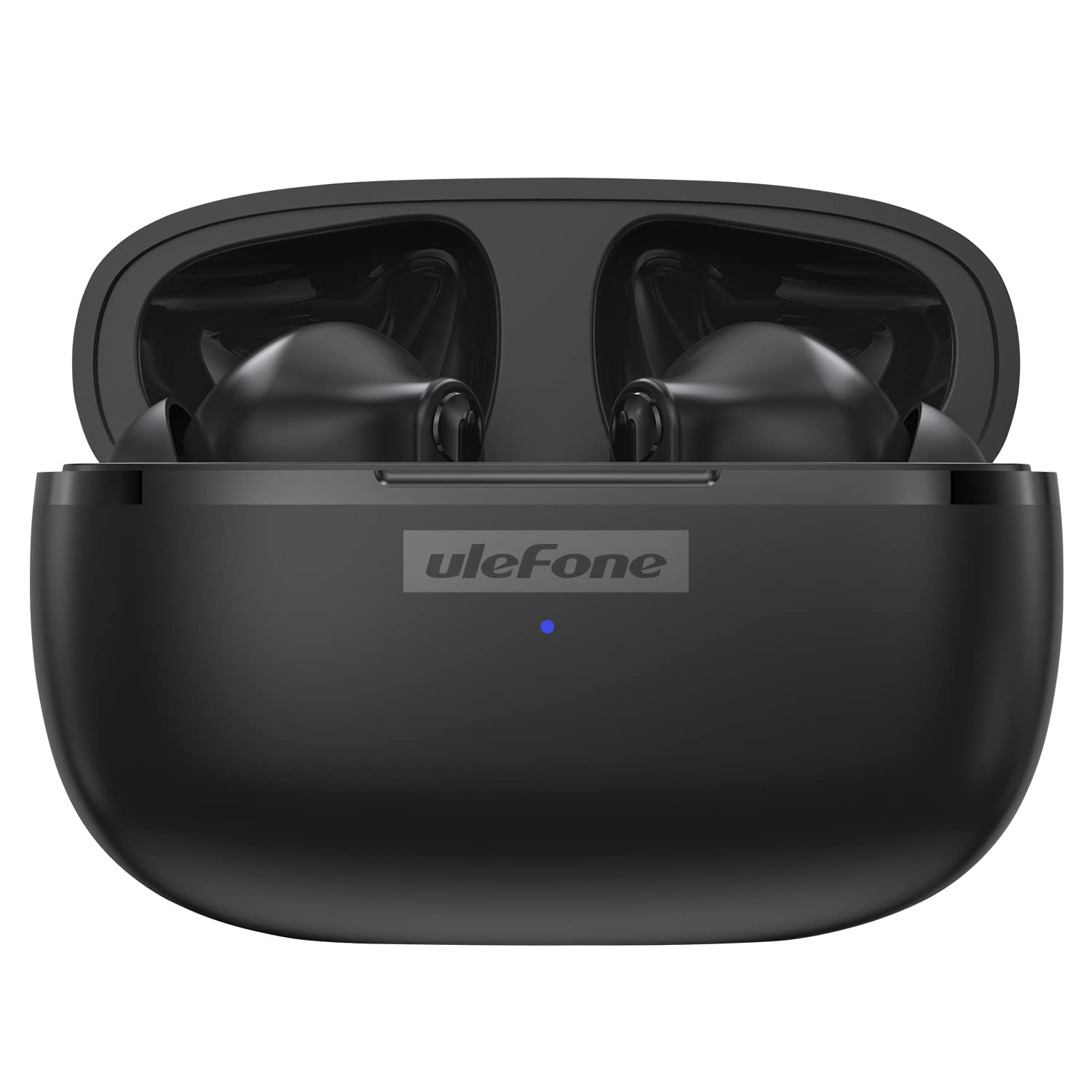 Ulefone Auricolari wireless, cuffie Bluetooth in ear, microfono auricolare, Bluetooth 5.1, ricarica di tipo C, controllo touch, display a LED, per iPhone/Android/IOS, nero