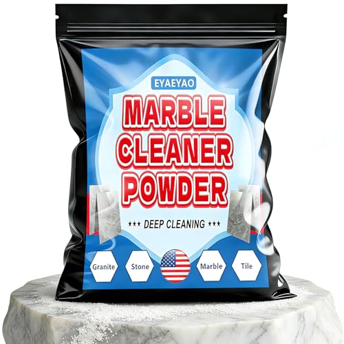 Eyaeyao Granite Countertop Cleaner Powder, Marble Cleaner Powder, Marble Polishing Powders, Watermarks Remover, Stain Remover For Granite, Stone, Quartz (4 Ounces)