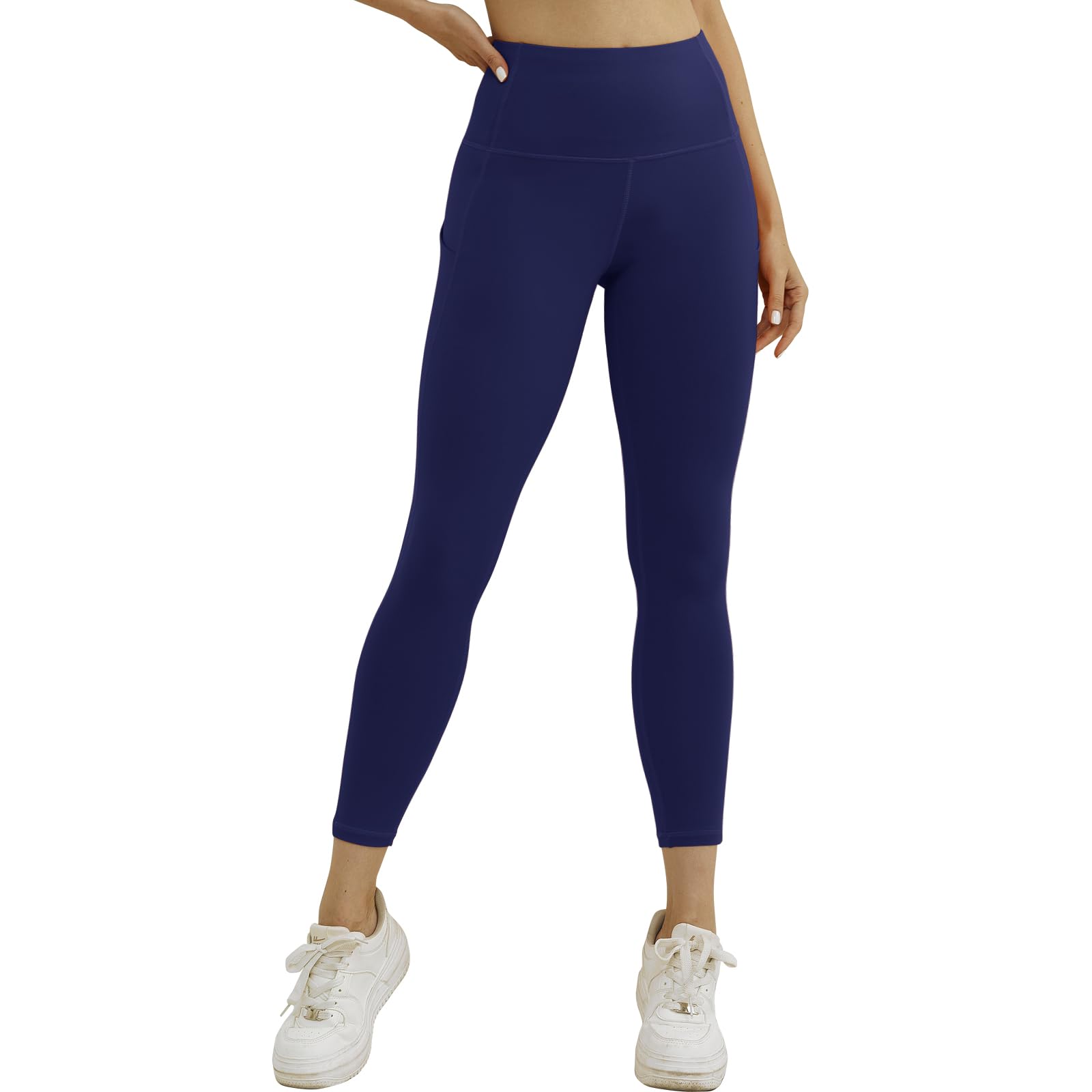 Match Pantalon de yoga actif taille haute avec poches pour femme - Contrôle du ventre - Legging doux et soyeux