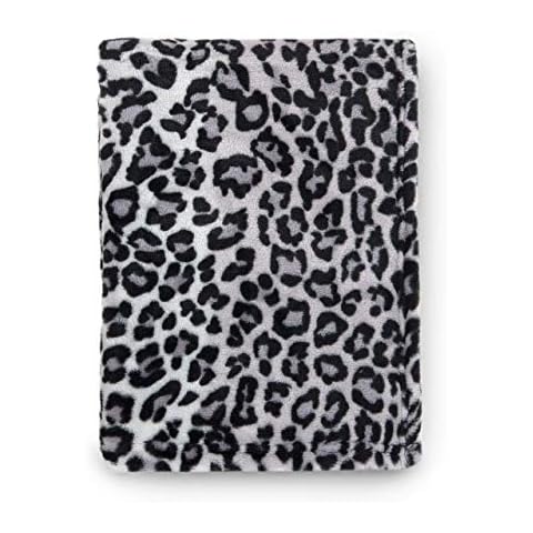Tadpoles Super Soft Baby Blanket - Snow Leopard Print | 30" x 40" | Made Microdenier Polyester | Ideal as a Swaddle Blanket, Stroller Cover, Crib Blanket, Baby Shower & More Cover