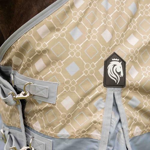 Image of Equinavia Norse Horse Blanket Waterproof, Dry, Lightweight Turnout Blanket | Breathable Turnout Horse Sheets for Real Horses for Wet Mild Weather Use, Durable, No Fill Rain Protection, Outdoor Coverage