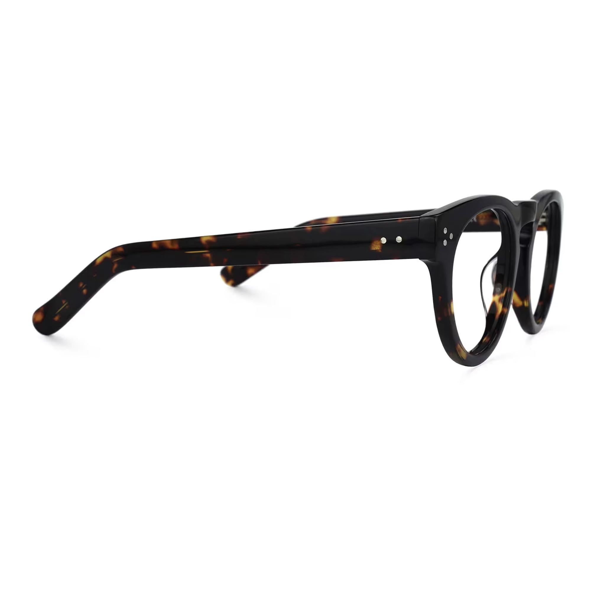 Zeelool Retro Round Glasses Frame for Women Men Eyeglasses Frame with Non-prescrition Clear Lens Malloy VFP0273