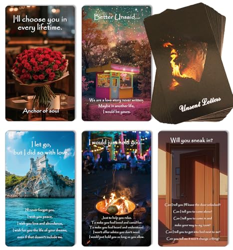 Trikendou Unsent Letters Oracle Cards Deck [Things I Wish I Could Tell You...] Love Oracle Card Deck