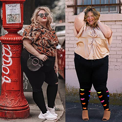 Diu Life Plus Size Compression Socks For Women & Men 20-30 Mmhg Extra Wide Calf Knee High Support Socks For Circulation #TOP6