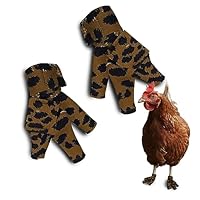 Birdy Bootie Chicken Bootie Pair (fits Most Standard Breed Chickens) \u2022 Leopard