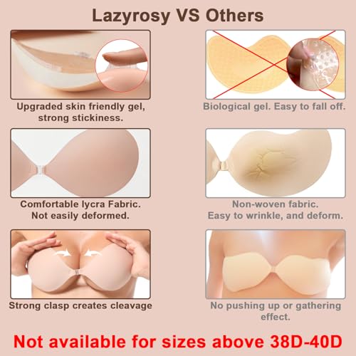 Image of Double Sided Sticky Bra Ultra Boost Inserts Pads Reusable Push Up Lift Self Adhesive Bra Pads for Bikini Swimsuit