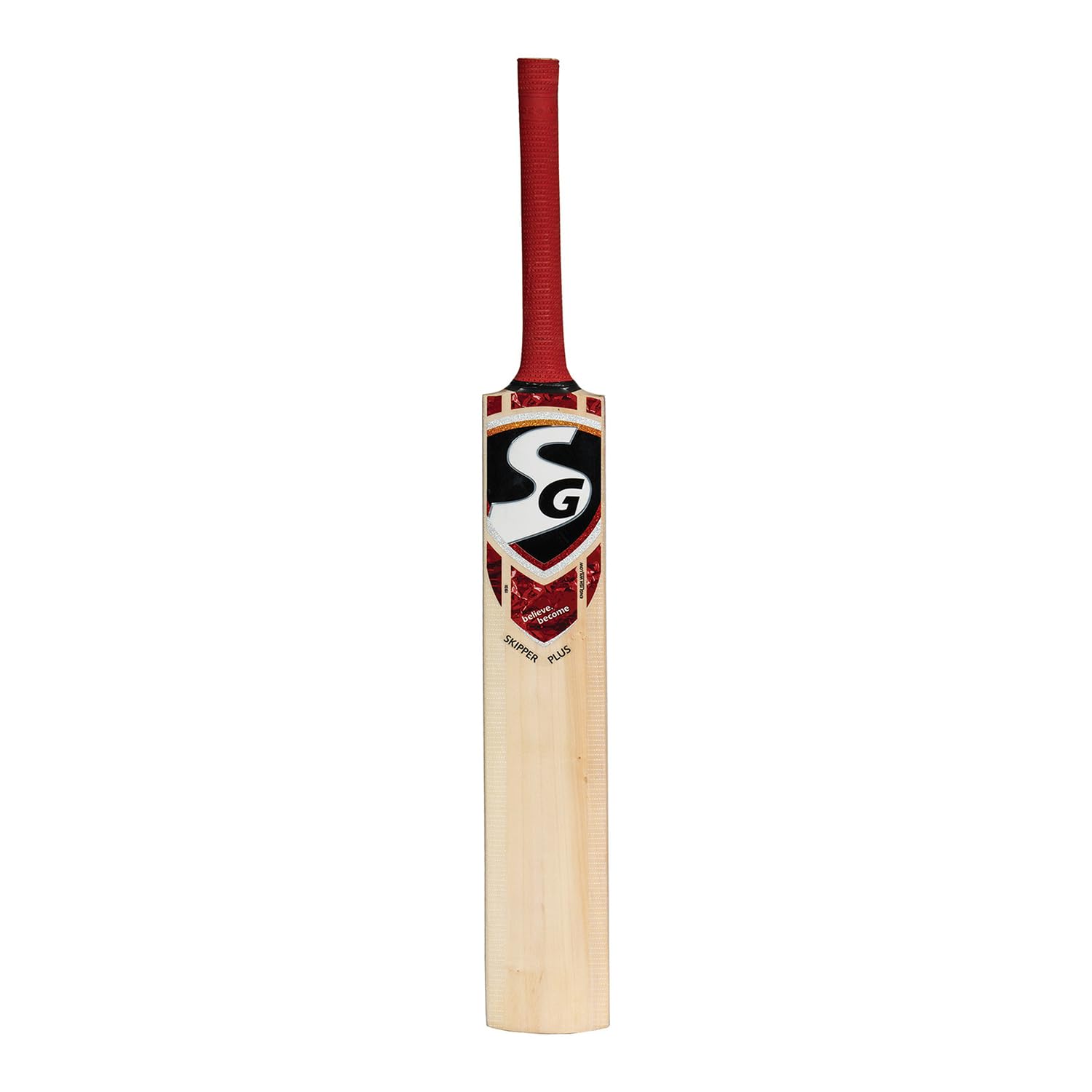 SG Skipper Plus Kashmir Willow Cricket Bat – SH | Durable & Lightweight Bat for Beginners | Thick Edges, Balanced Pickup, Ideal for Practice & Matches-image-10