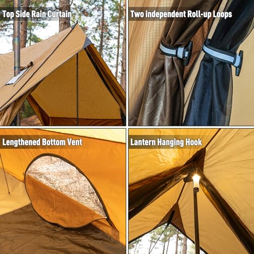 Carpa para camping POMOLY Chalet 70 Pro para 2 personas miniatura 5