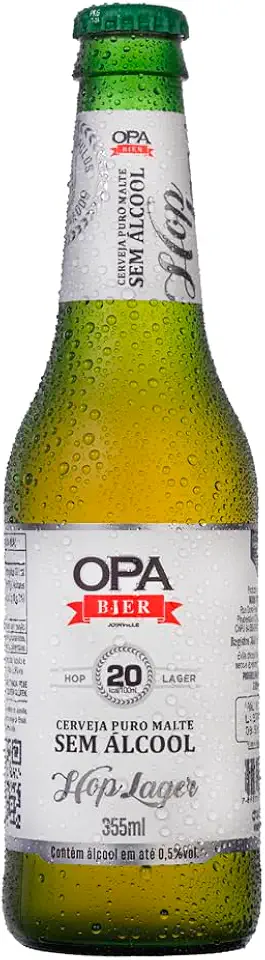 Cerveja Puro Malte Hop Lager Sem Álcool 355ml Opa Bier