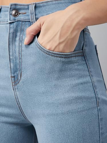 Jean bootcut taille haute idéal pour vos tenues de bureau stretch