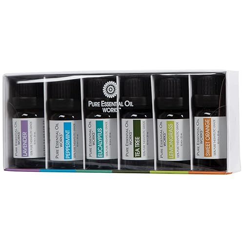 Miniatura 4 de Top 6 Kit de aceites de aromaterapia, aceites esenciales 100% puros de grado terapéutico, lavanda, menta, eucalipto, árbol de té, citronela y