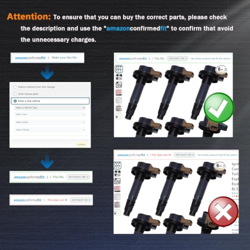 Image of Ignition Coil Packs UF646 for Ford F150 3.5L EcoBoost 2011-2016