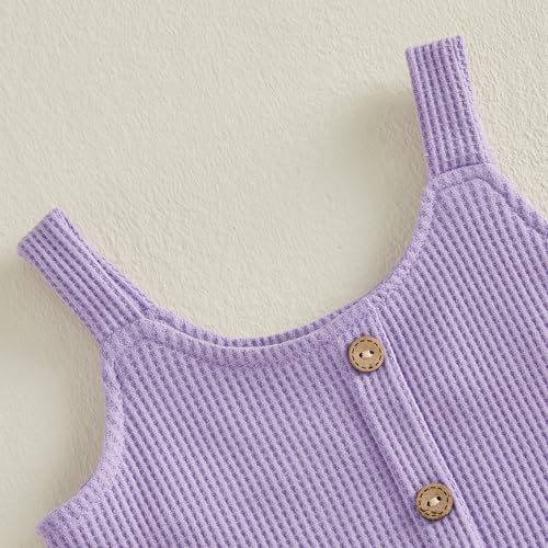Image of Little Toddler Kids Girl Clothes Set 1-8 Years Summer Outfits Solid Color Tank Tops & Shorts
