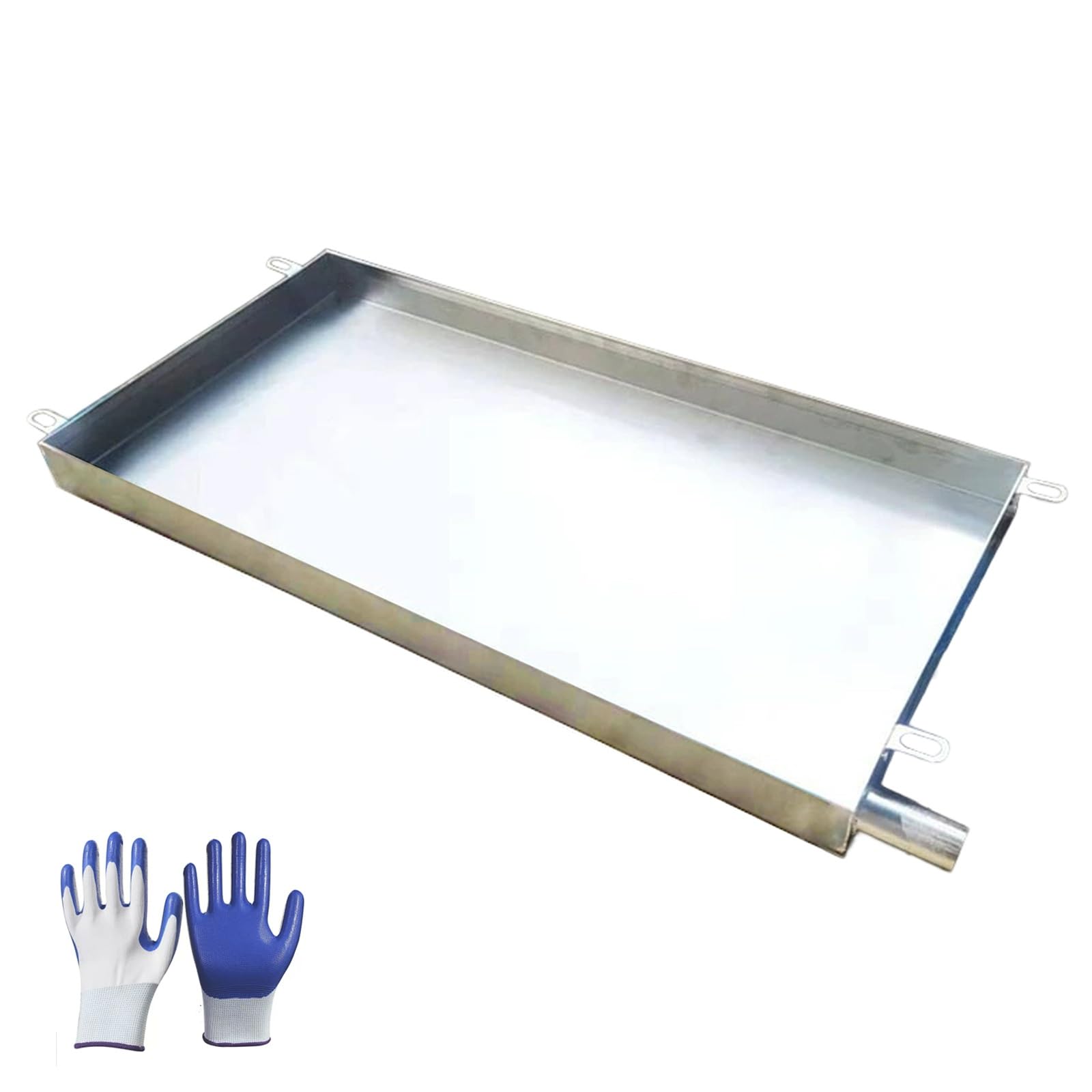 IvyLoutish Stainless Steel Air Conditioner Drip Pan - Oil Drain Pan for Split Air Conditioners and Potted Plants, Durable Design