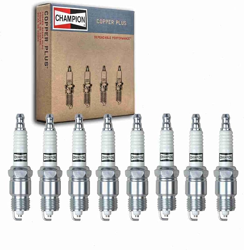 Jogo de velas de ignição Champion Copper Plus de cobre para Ford F-150 1975 a 1982 – 8 unidades