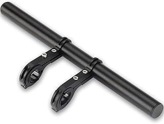 20 cm Bicycle Handlebar Extension Bicycle Handlebar Extension Handle Extension Aluminium Alloy Extension Bracket for Holding Bicycle Lights, Speedometer or Phone Holder