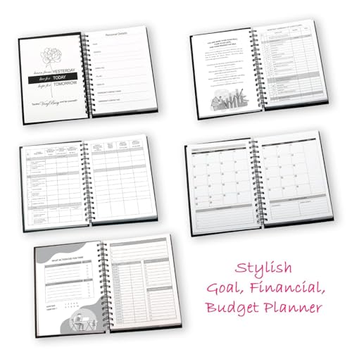 Image of Amazon Brand - Solimo Daily Planner and Organizer, To Do List, Undated Hard Bound Planner, Laminated Covers, 150 Pages (Dreams)