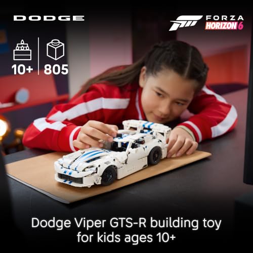 LEGO Technic Dodge Viper GTS-R Sports Car 42234 | Building Toys for Boys & Girls, Ages 10+, Toy Car for Display for Bedroom or Book Shelf, 805 pieces, Gifts for Kids - image 2