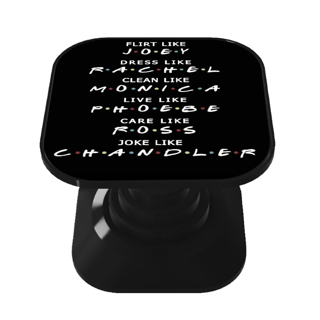 Inkykart Mobile Holder Grip & Stand for Phones | 360 ° Rotating Finger Go Grip Socket | Selfie Holder Expanding Square | Works As Phone Holder Or Phone Stand | Matte Finish-Friends-02