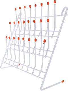 UKCOCO Bottle Dryer Rack Laboratory Drying Rack Dripping Water Rack Test Tube Peg Rack Lab Beaker Drying Holder Lab Cleaning Supplies (24 Pegs) Bottle Drying Rack