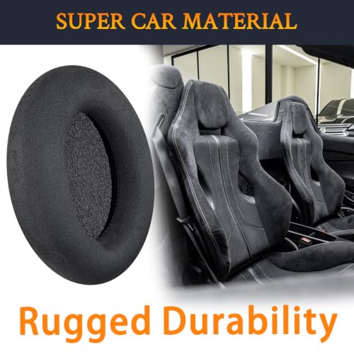 SOULWIT Micro Suede Almohadillas para audífonos Sony WH-1000XM3 Over-Ear, espuma de aislamiento de ruido, mayor grosor - Negro miniatura 4