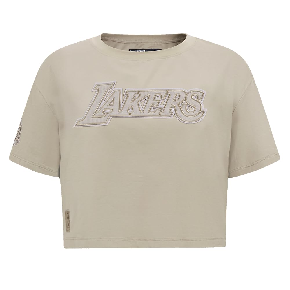 Pro Standard Womens NBA Los Angeles Lakers Retro Classics Short Sleeve Boxy Tee Eggshell S โ image 1