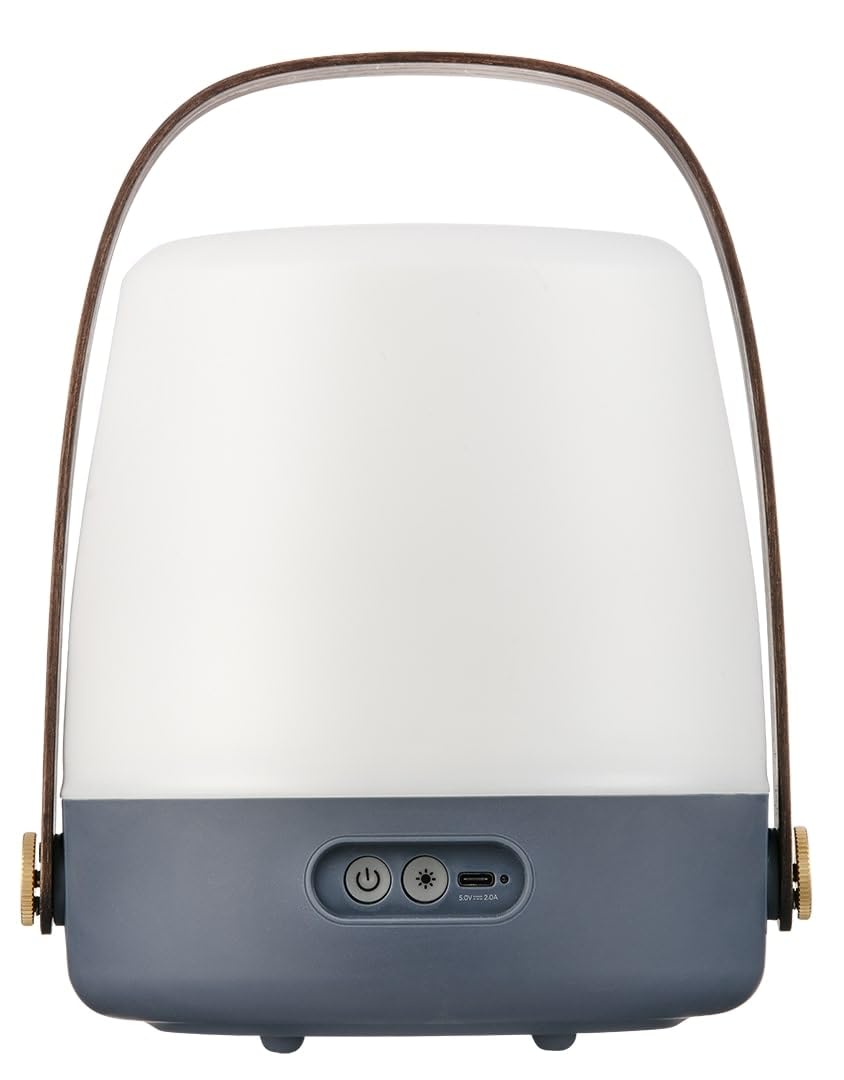 Kooduu - Lite-up Portable Lamp - Dimmable Light, Rechargeable via USB - Indoor and Outdoor Use in The Living Room, Bedroom, Nursery, Balcony, Garden or Patio, Ocean Blue