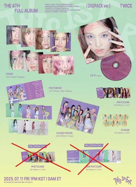 TWICE - 4TH FULL ALBUM [THIS IS FOR] (DIGIPACK ver.) (MOMO COVER