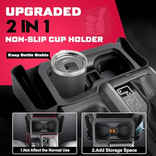 Insert de Portavasos Sunsdrew para Toyota Tacoma 2016-2023 miniatura 2