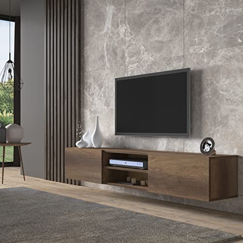 Waco Floating TV Stand up to 78" TVs Minimalist Console Table Waco Floating TV Stand up to 78" TVs Minimalist Console Table