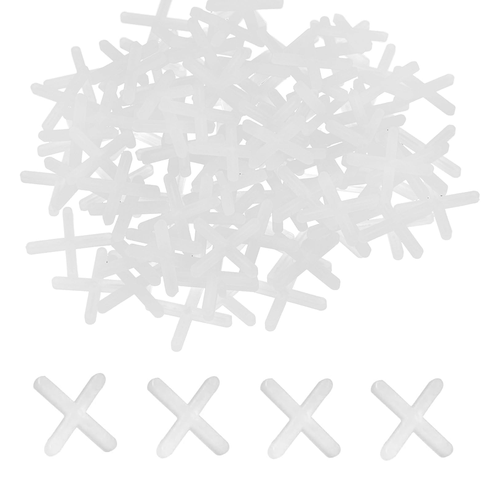 Tile Spacers, 500 Pcs 4mm Plastic Spacers, for Adjustable Wall Floor Tiles Plastic Cross Spacers, Slab Spacers for Fixing Mat Road Mat Garden Slab Leveling