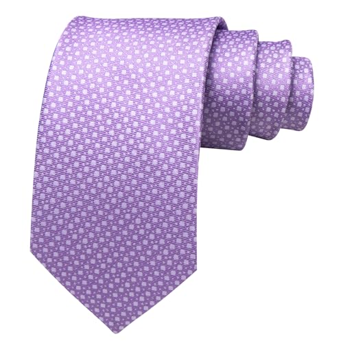 Image of Barry.Wang Ties for Men Silk Tie Sets Polka Dot Woven Necktie Pocket Square Cufflinks Business Wedding