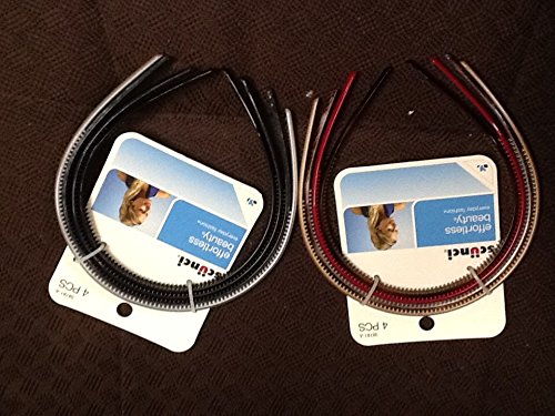 Scunci Effortless Beauty Thin Headbands 4 each ASSORTED COLORS