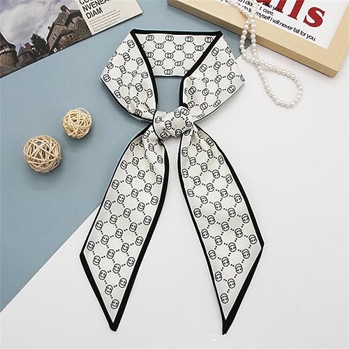 QTMY 5 Pack Purse Scarf for Bags Silk Head Scarf for Hair Handbag Women Scarfs Band Hair Neck Scarves Fashion Gifts,1022