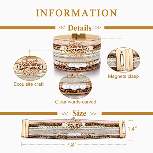 Graduation Gifts For Her Class Of 2022 College High School Graduate Inspirational Bracelets Jewelry Presents For Her #TOP4