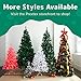 PREXTEX 6 ft Fully Decorated Christmas Tree, Gold and Red Collapsible Christmas Tree with 350 Warm Lights, Bows, Ornaments, Holly Leaves and More, Pop Up Xmas Trees with Lights