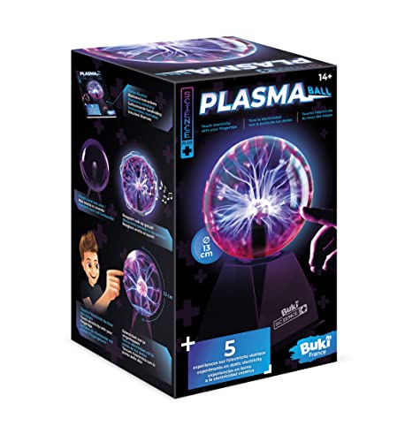 Boule à plasma pour salon et chambre, veilleuse tactile multicolore - 5