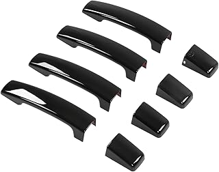 OUKENS Protetor de tampa de maçaneta de porta de carro painel de maçaneta externa de carro compatível com Freelander 2 Discovery 3 LHD  