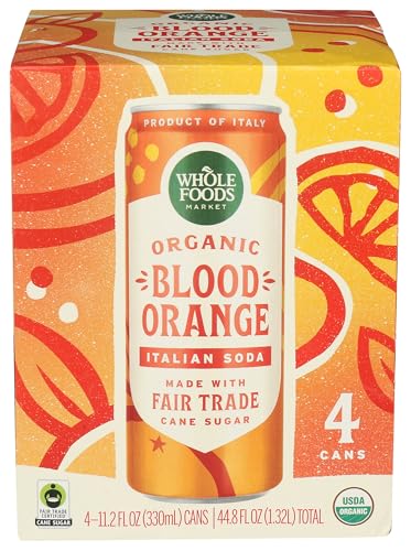 Whole Foods Market Blood Orange Italian Soda, 11.2...