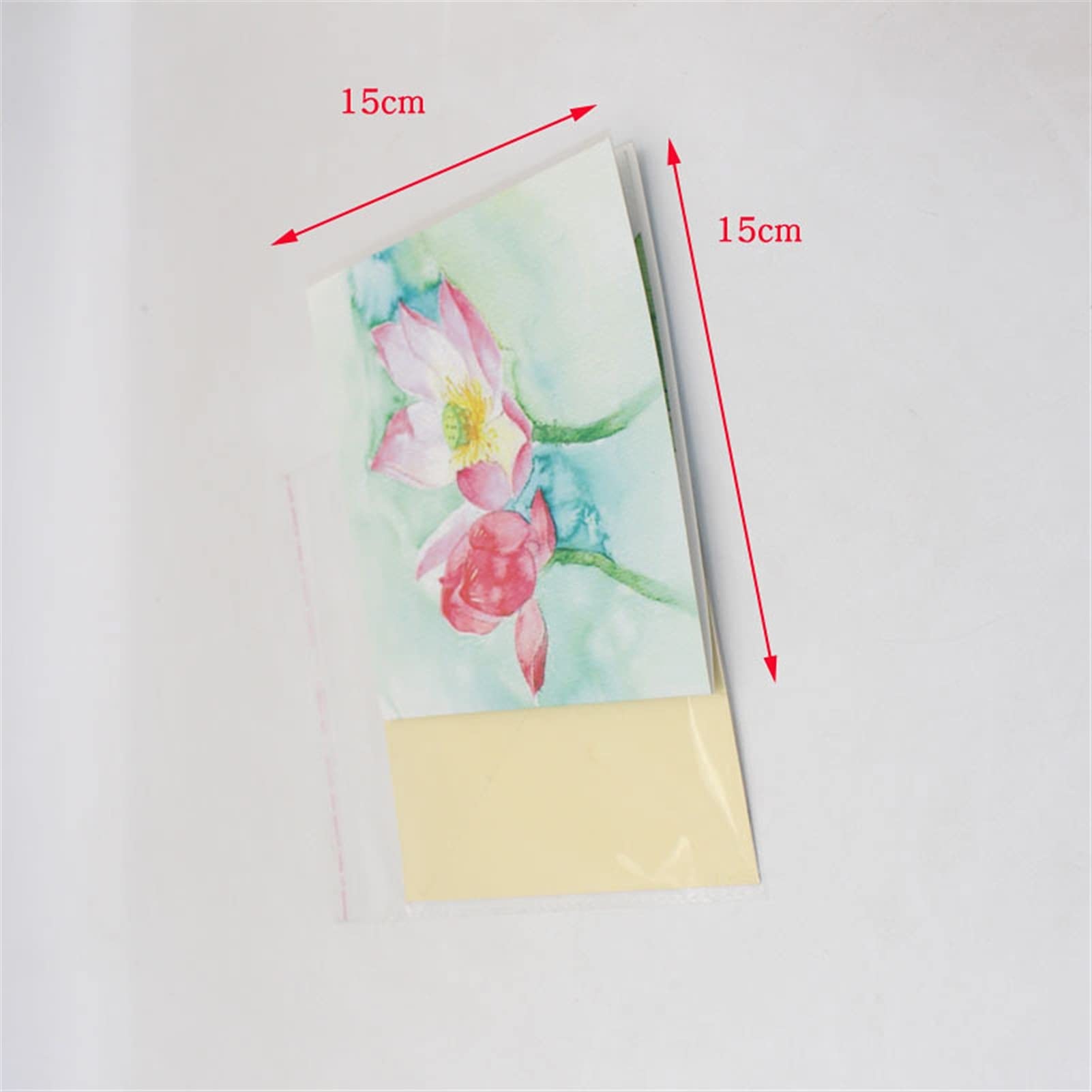 Carte de mariage Cartes de vœux Impression couleur 3D faite à la main Blooming Lotus Flower Papier Cartes de vœux Carte postale Thanksgiving Fête des mères Anniversaire Cadeau créatif Carte de vœux In