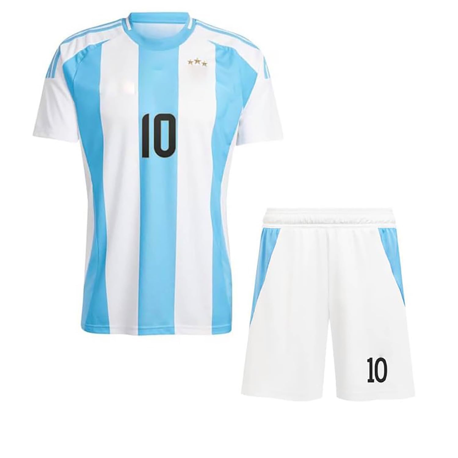 Sports Soccer Argen Messii 10 Football Jersey with Black Shorts 2024(Kid's, Boy's& Men) L1-picture-24