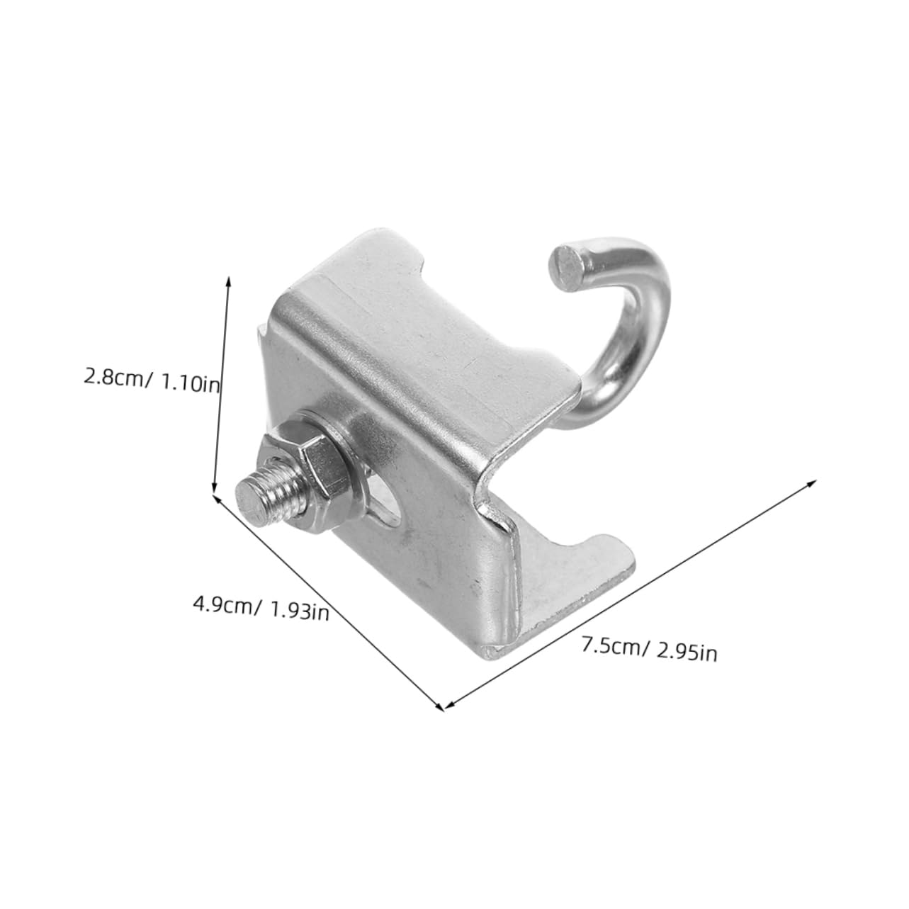 Redriver 6pcs Metal Hooks for Secure Industrial Storage Quick Installation Compatible with Various Shelving Systems for Warehouse Organization